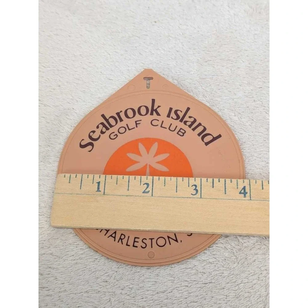 Seabrook Island Golf Club Charleston SC Souvenir Tag Patch Vintage Retro Florida